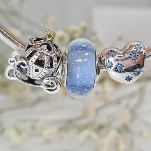 Pandora, Disney, Cinderella charm set. - Picture 8 of 9